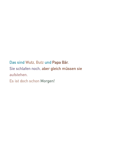 Seitenvorschau Wutz, Butz und Papa Bär